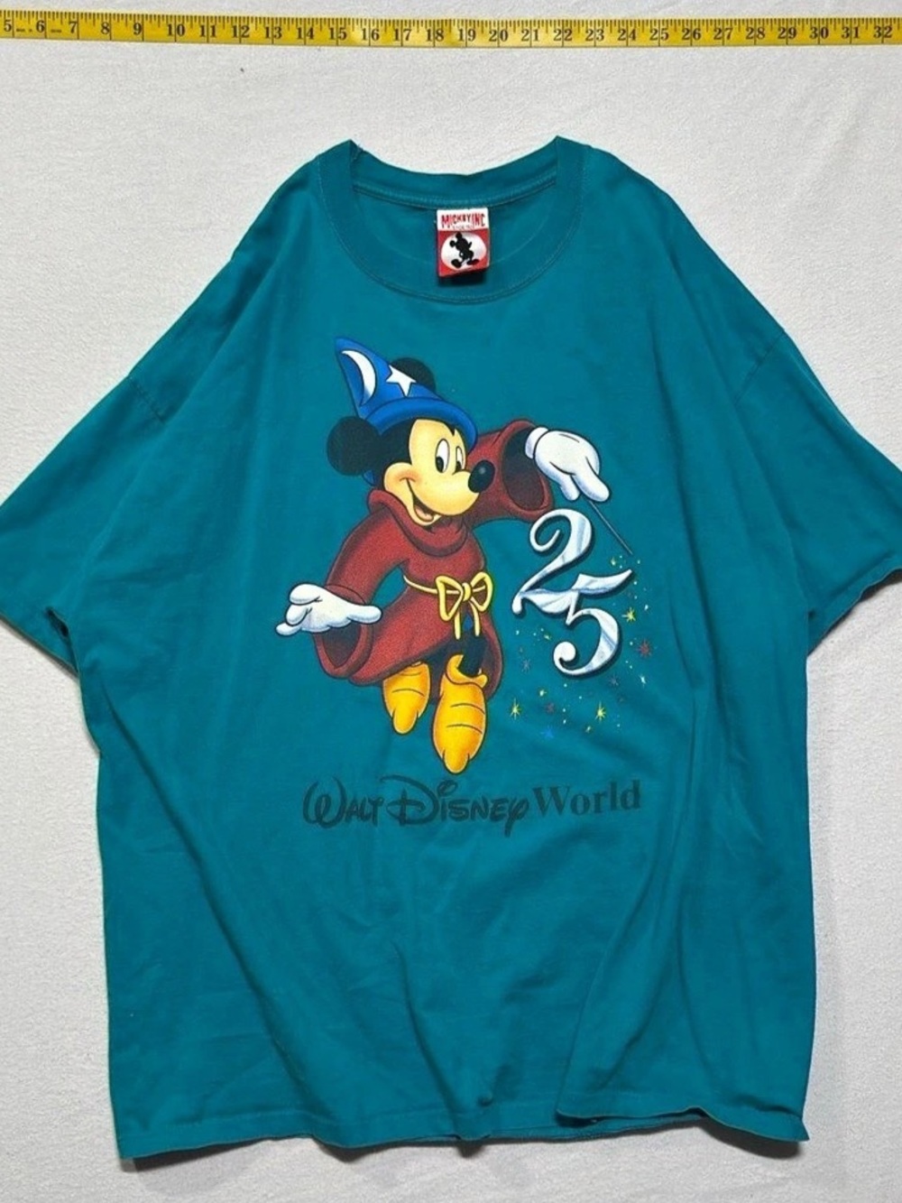 Vintage Disney Mickey Mouse 25th Anniversary Graphic Tee in Blue Size 2XL